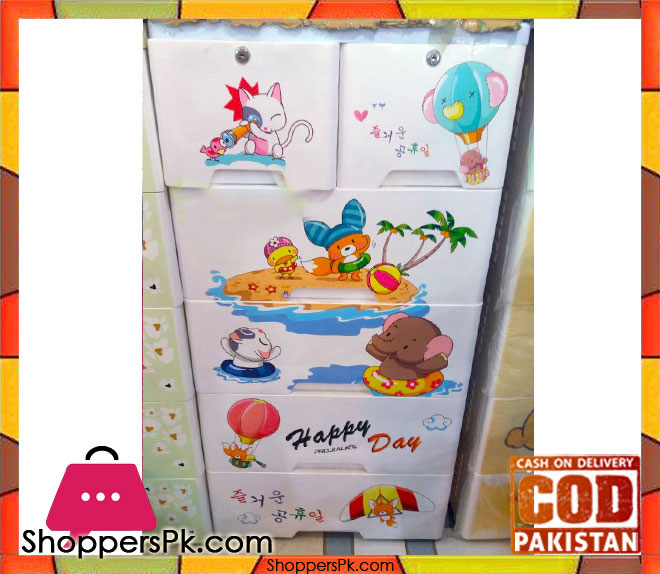 Baby Clothes Storage Drawer Plastic Happy Day