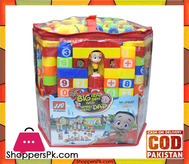Big Head Son Blocks Construction 148 Pieces For Kids