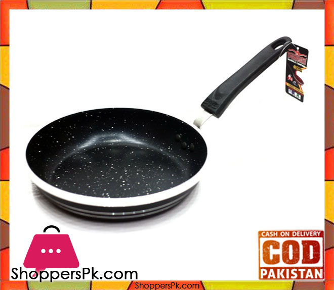 Domestic Non-stick Black Marble Frying Pen 28 CM