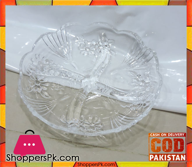 Dry Fruit And Multi-purpose Glass Serving Dish L2