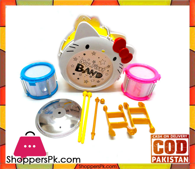 Hello Kitty Cartoon Mini Jazz Drum Set For Kid