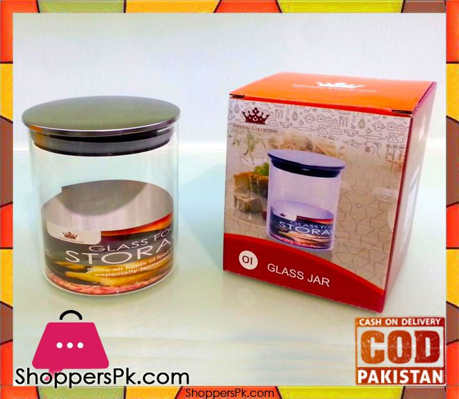 Imperial Collection Glass Food Storage Jar Small