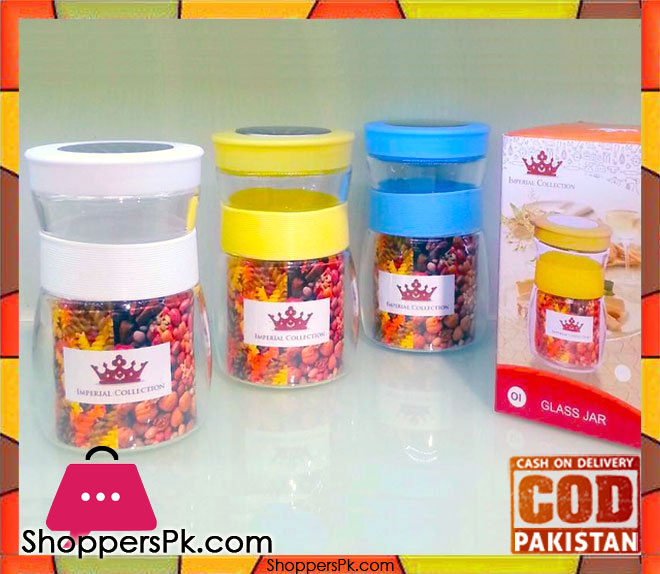 Imperial Collection Medium Glass Jar Set One Pieces