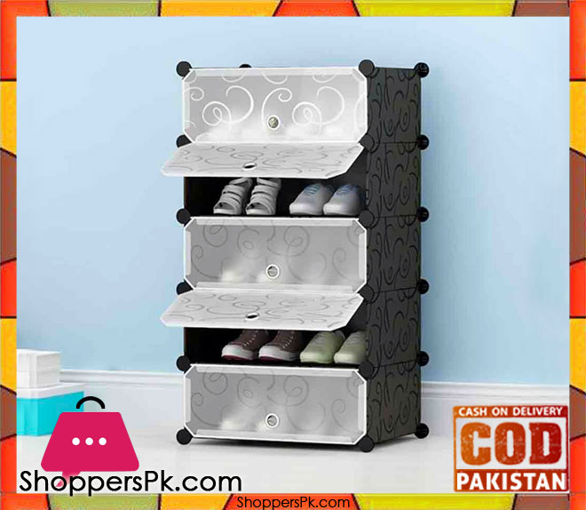 Intelligent Plastic Portable Cube Cabinet -5 Cube