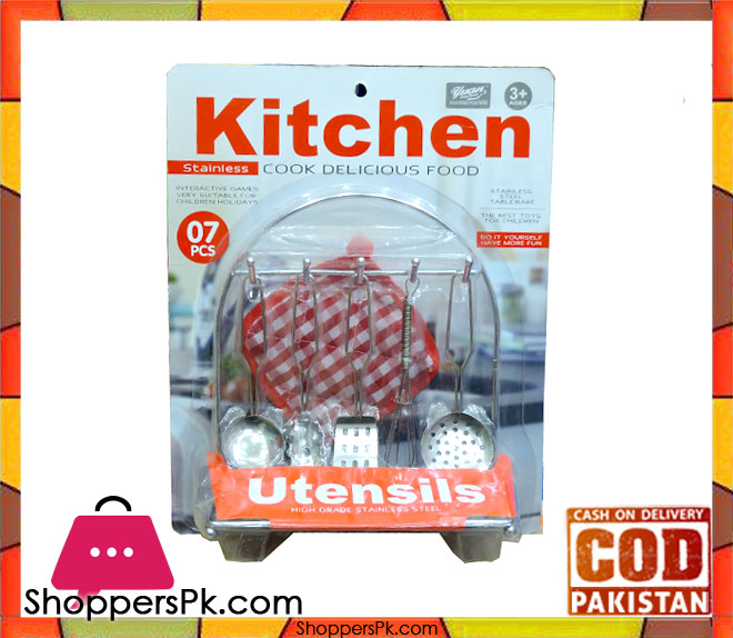 Kitchen Stainless Spoon Set 7 Pieces For Kid