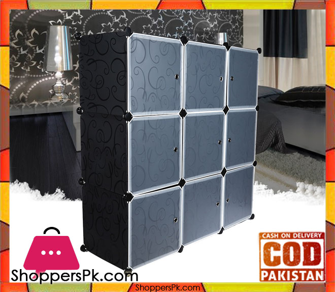 Multi-use 9 Cube Storage Cabinet