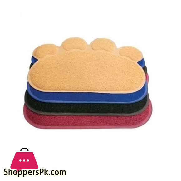 PVC Foot Shape Door Mats - Multicolor 40 x 60 CM Pack of 4