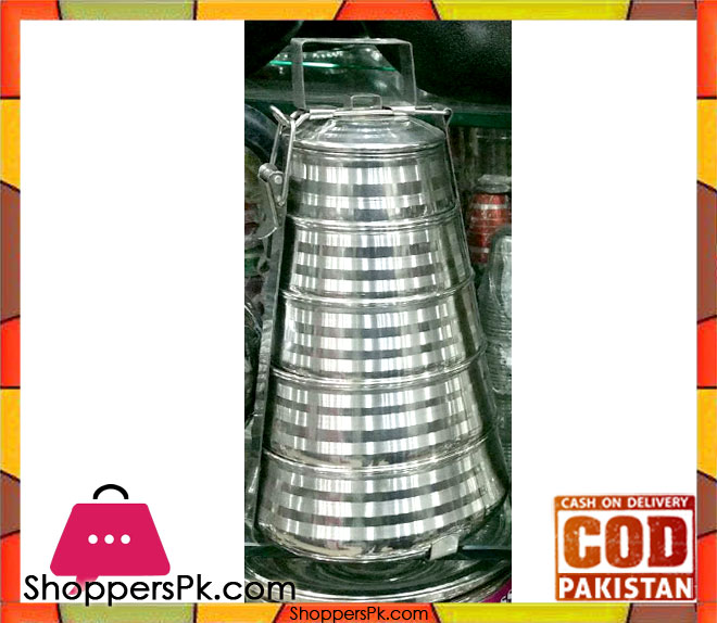 Stainless Steel Indian Five Steps Lunchbox