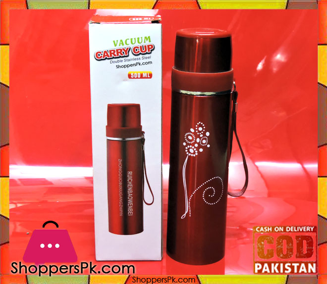 Vacuum Flask Double Wall Stainless Steel Water Bottle 500ML