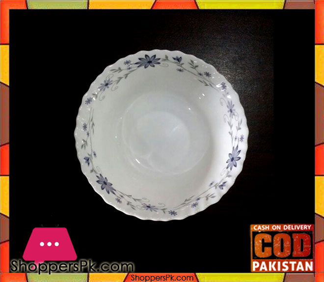 Marble Bowl Blue Flower 9 Inch One Pieces
