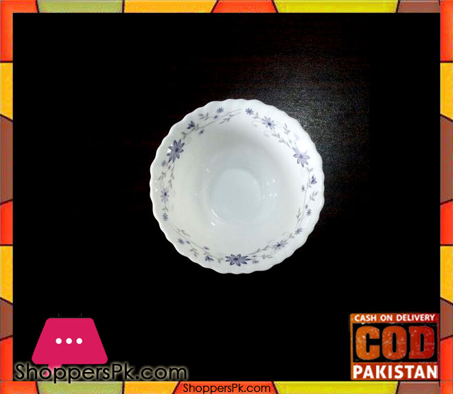 Marble Small Bowl Blue Flower 5 Inch Six Pieces