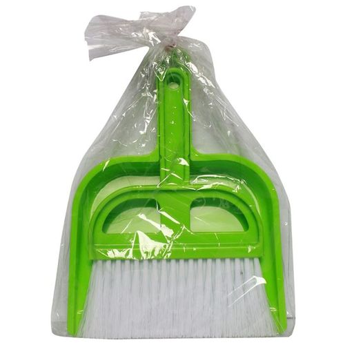 Dustpan brush - Plastic - Green