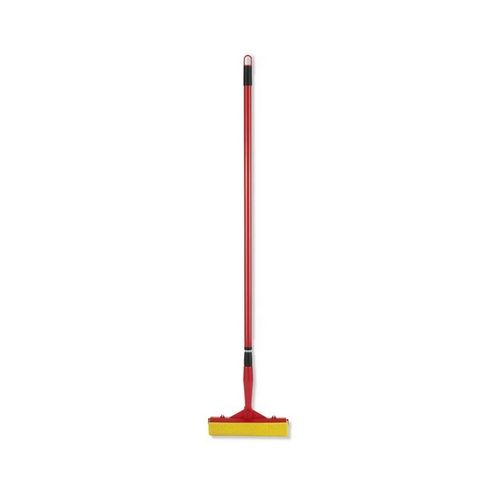 B&D Window Wiper with Sponge & Telescopic Handle - Red