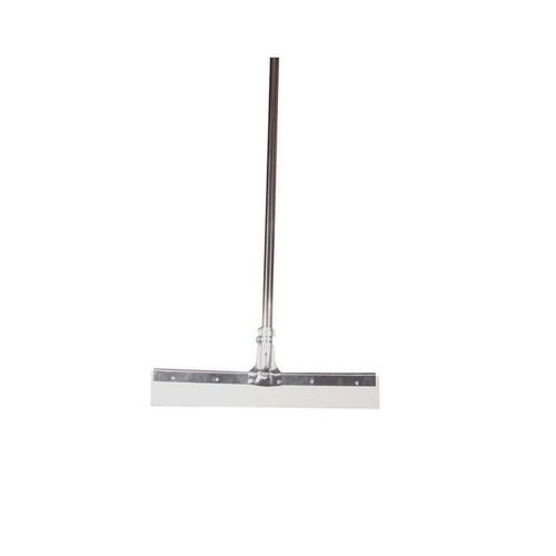 Wipe & Dry Floor Wiper Squeegee With Long Stainless Steel Handle