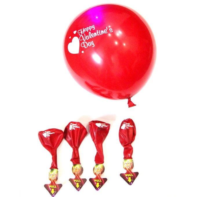 Pack of 5 - Valentines Day LED Balloons - Multicolor