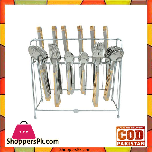 Elegant 24 Pieces Cutlery Set Germany - Silver - EL24S-07