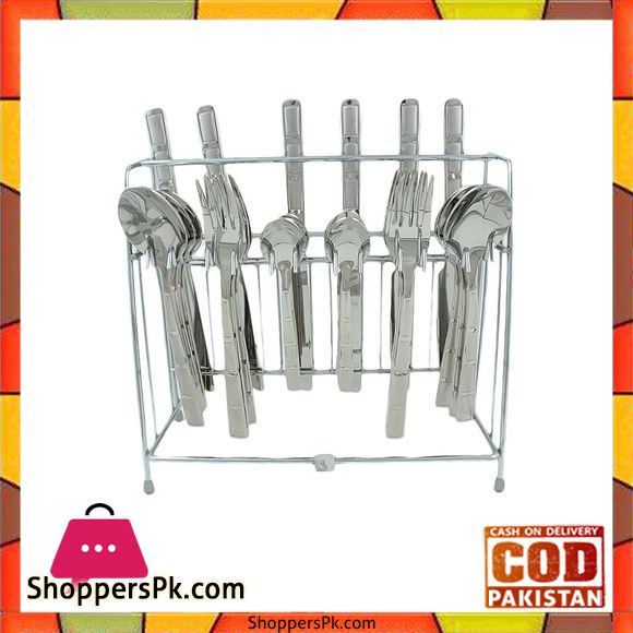 Elegant 24 Pieces Cutlery Set Germany - Silver - EL49