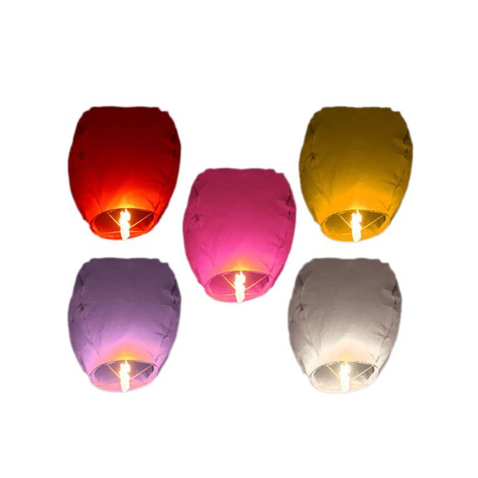 Sky Lantern - Pack of 5 - multicolors
