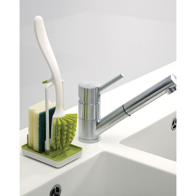 JosephJoseph - Edge Store Dish Brush - White-Green