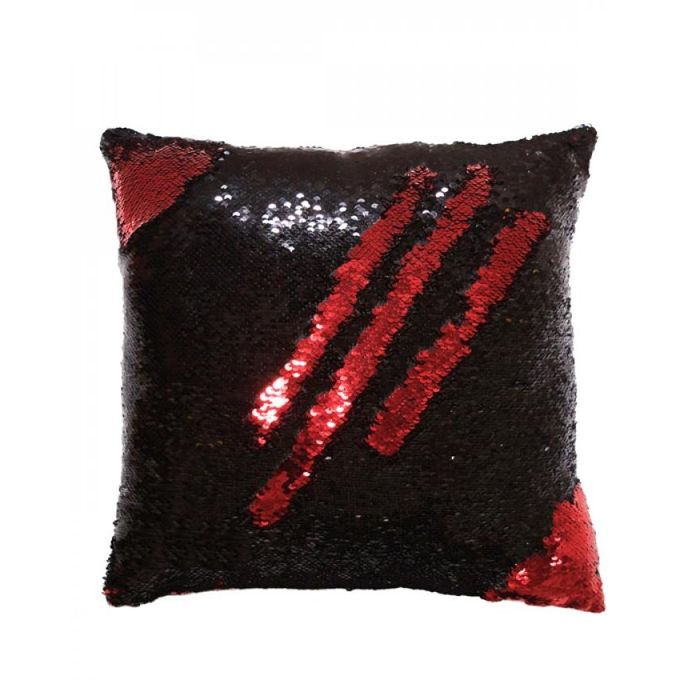 Red & Black Reversible Mermaid Pillow Cover - CUS-110-26-P1a