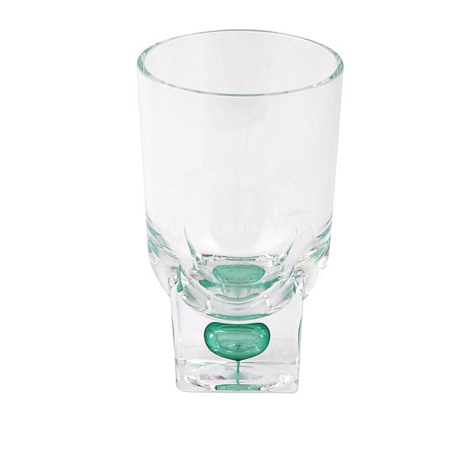 Acrylic Square Base Crystal Tumbler - Set 6 Pieces - Green - BH0015AC