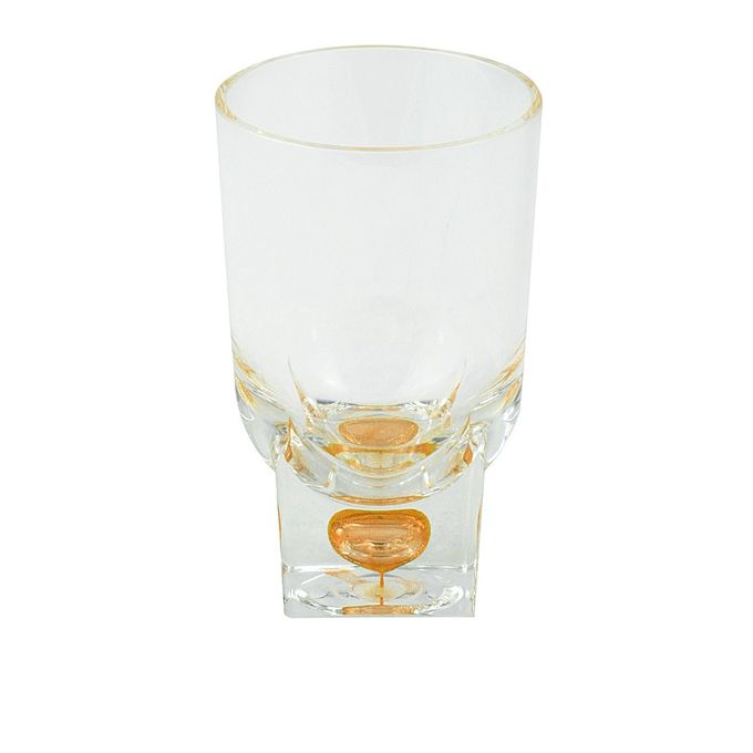 Acrylic Square Base Crystal Tumbler Set - 6 Pieces - Yellow - BH0015AC