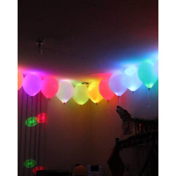 Pack of 5 - Valentines Day LED Balloons - Multicolor