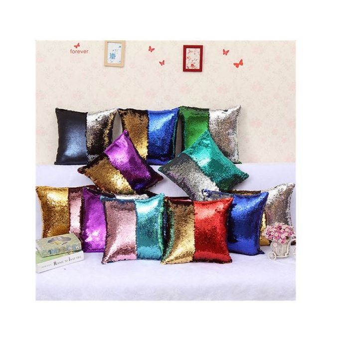 Giftsshop Pack of 10 - Reversible Mermaid Magic Pillow - Multicolor