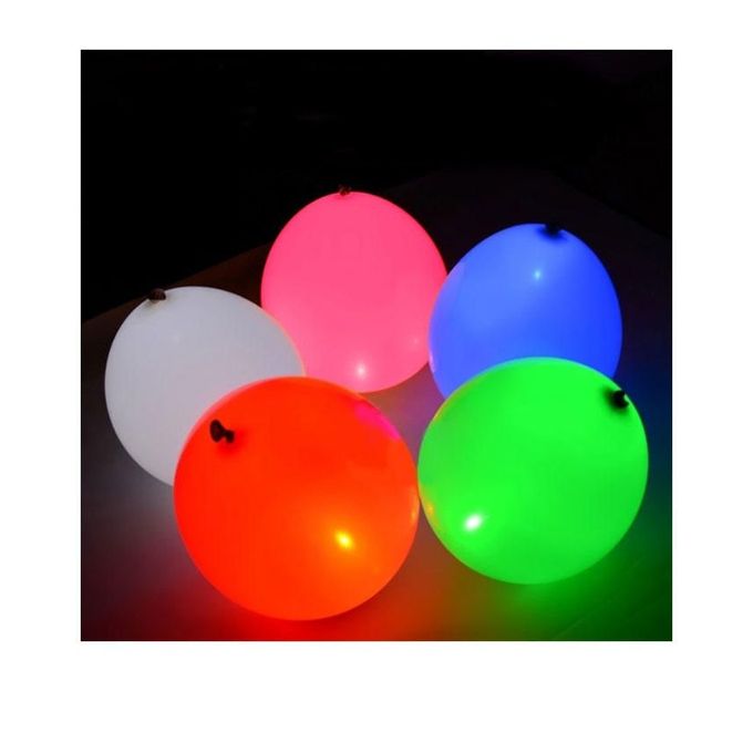Pack of 4 LED Balloons - Multicolour