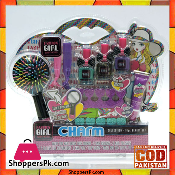 Fashion Girl Charm 10 Pieces Beauty Set