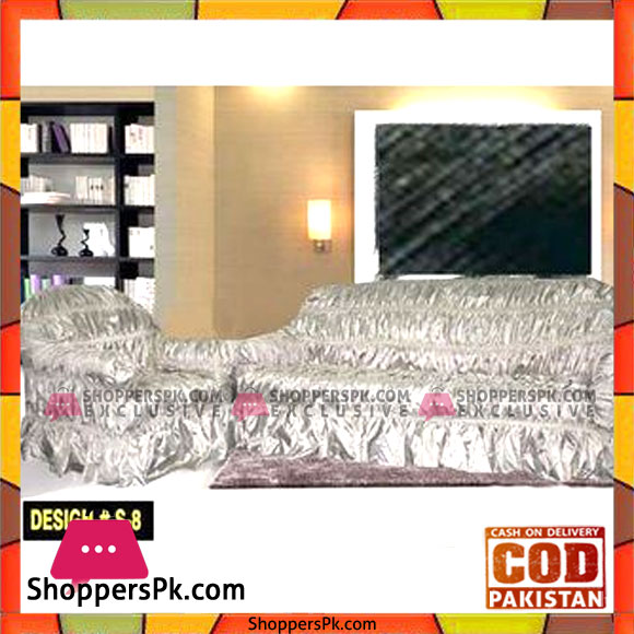 Fashioncity Sofa Covers Protector Slipcover - 5 Seater -off white
