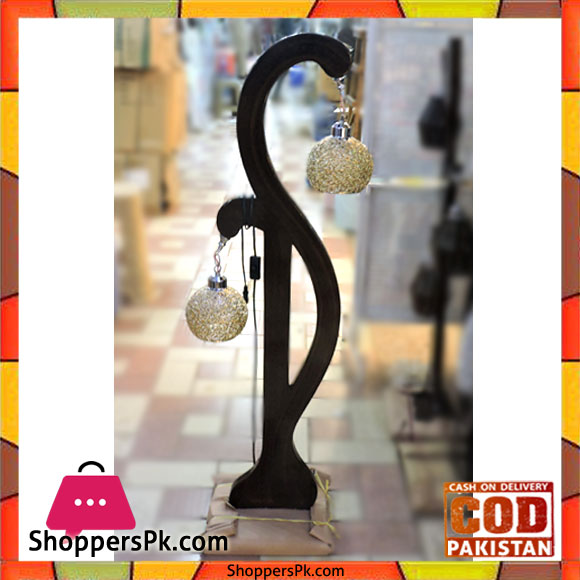 High Quality Wooden Floor Lamp Hanging 2 Crystal Ball