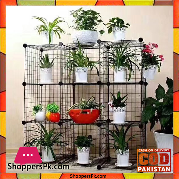 Multi Use DIY Wire 9 Cube Cabinet