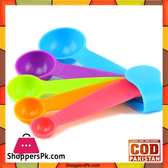 Rainbow Measuring Spoons Set 5 Pcs Set