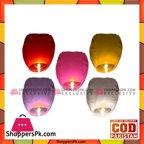 Sky Lantern - Pack of 5 - multicolors