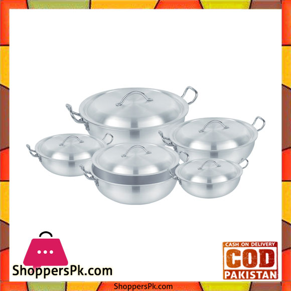 Sonex Round Karahi Set – Metal Finished
