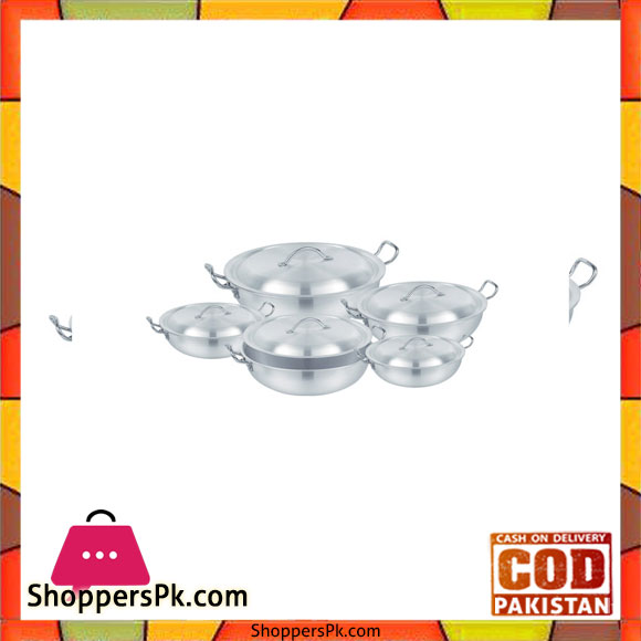 Sonex Round Karahi Set – 50299 – Metal Finished