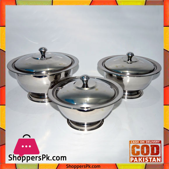 Stainless Steel Donga 3 Piece Set