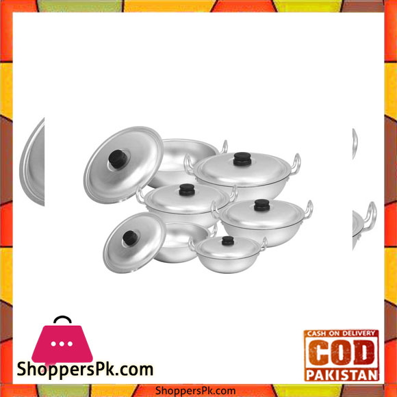 Sonex Round Karahi Set- 6 Pieces