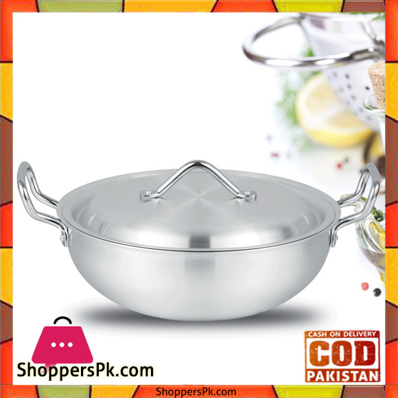 Chef Metal Finish Wok - 32 cm