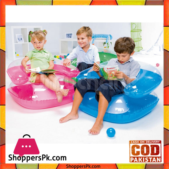 Bestway Inflatable Transparent Childs Chair 30 x 30 Inch