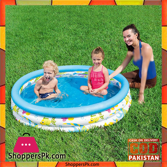 Bestway Colourful Ocean Life Childs Pool 4 Feet Pool - 51009