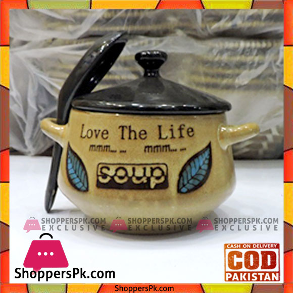 High Quality Soup Bowl With Lid And Spoon