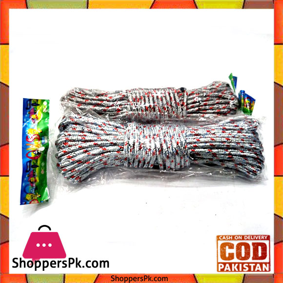 Outdoor Laundry Clothesline Rope For Drying Clothes (Random Colour ) Rope20m - 1 Pcs