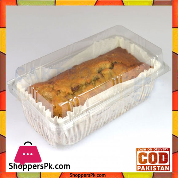 Plastic Rectangle Cake Slice Pod 100 Pieces - 200gram