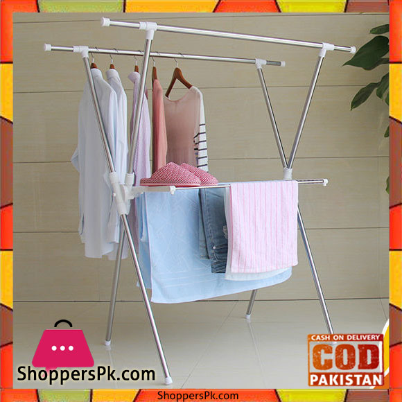 X-Type Stainless Steel Clothing Rack