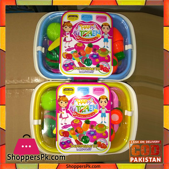 Happy Kitchen DIY Fruite Cutting Toy Basket for Kids