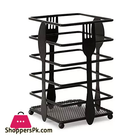 High Qaulity Spoon Holder Black Cutlery Stand Painted