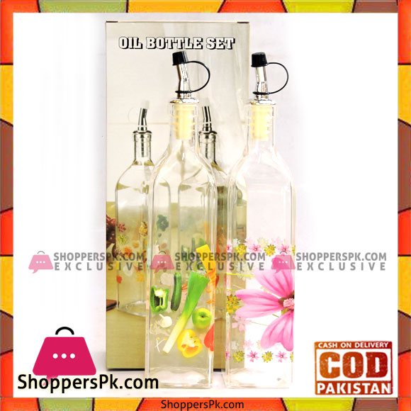 High Quality Vinegar and Oil Acrylic Plastic Bottle Set 2 Pcs Set