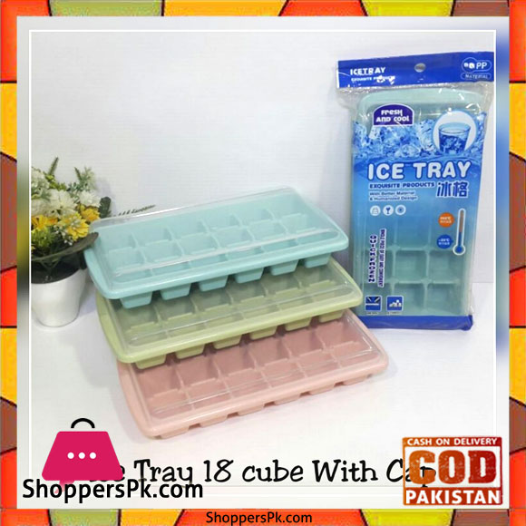 Ice Tray 18 Cubes with Cap